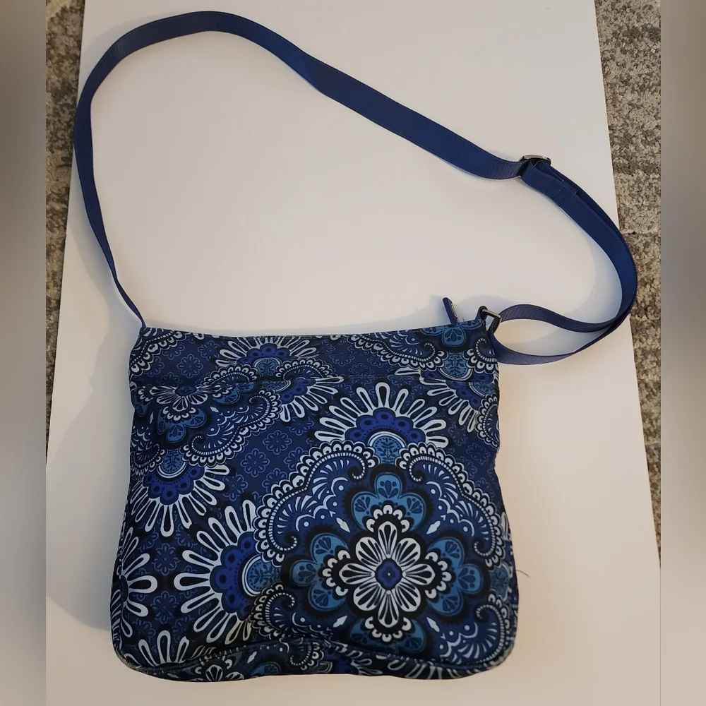Vera Bradley Blue Floral Crossbody Bag - Picture 3 of 7